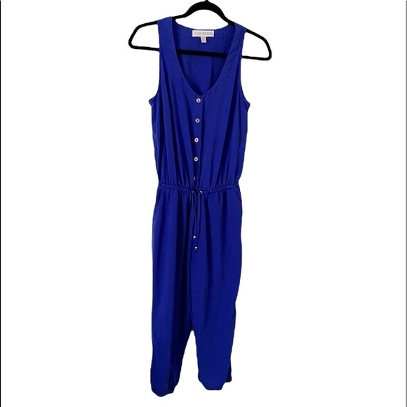 Guess Royal Blue Sleeveless Jumpsuit - Picture 1 of 12
